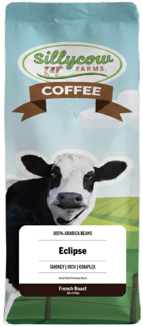 Sillycow Farms Eclipse french roast coffee, 12 oz bag
