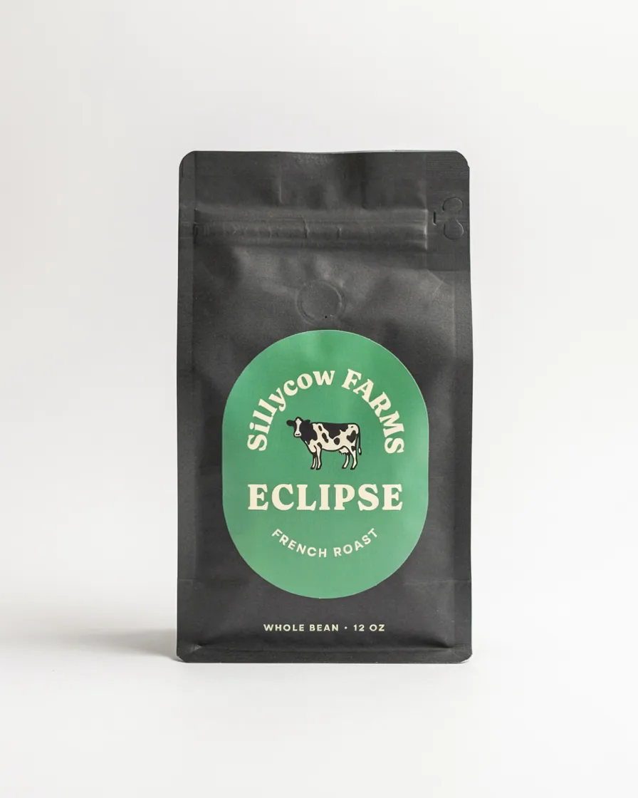 Sillycow Farms Eclipse french roast coffee, 12 oz bag